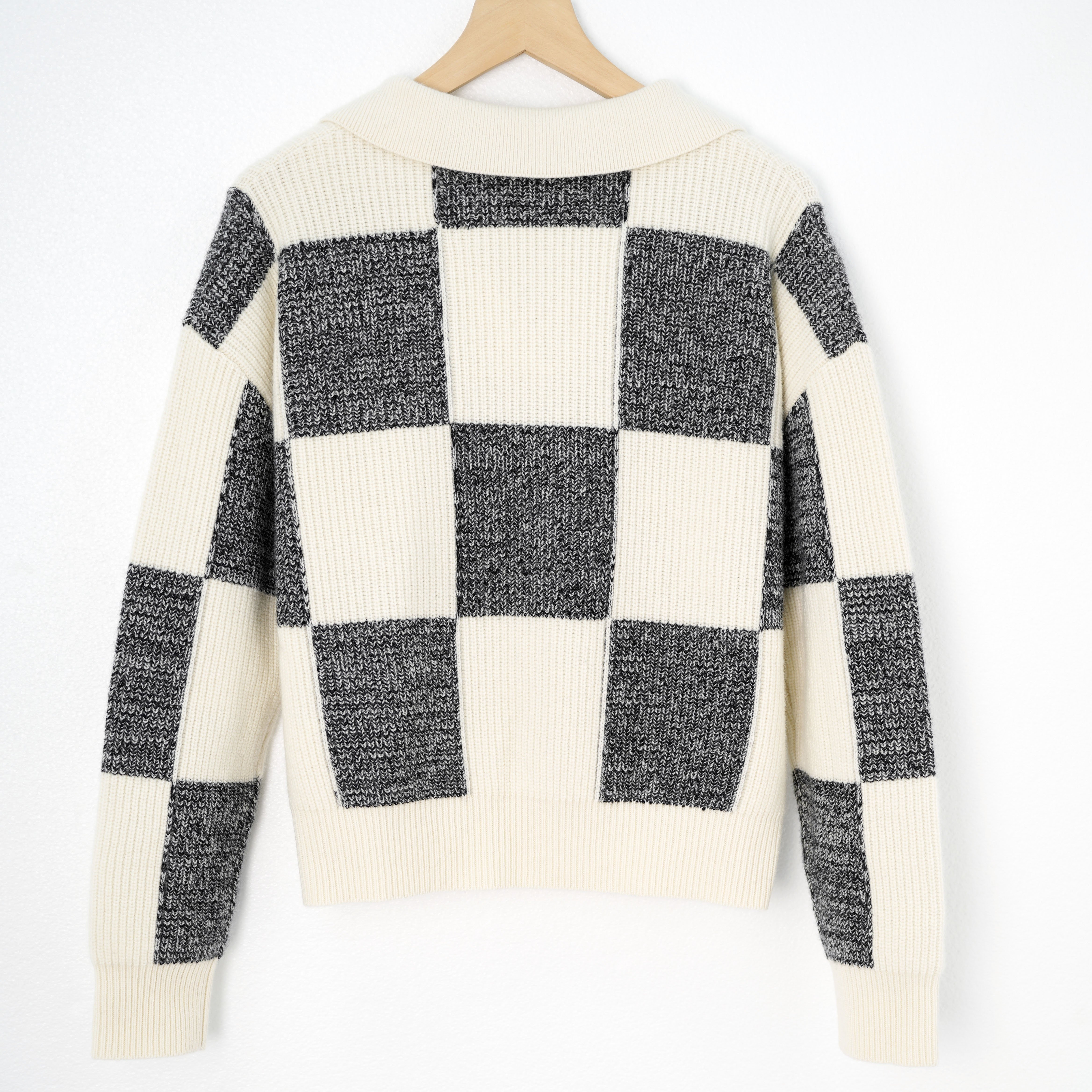 High Quality Wool and Silk Women's Long Sleeve Pullover Turn-Down Neck Warm and Soft Rib Knit Plus Size Print Sweater
