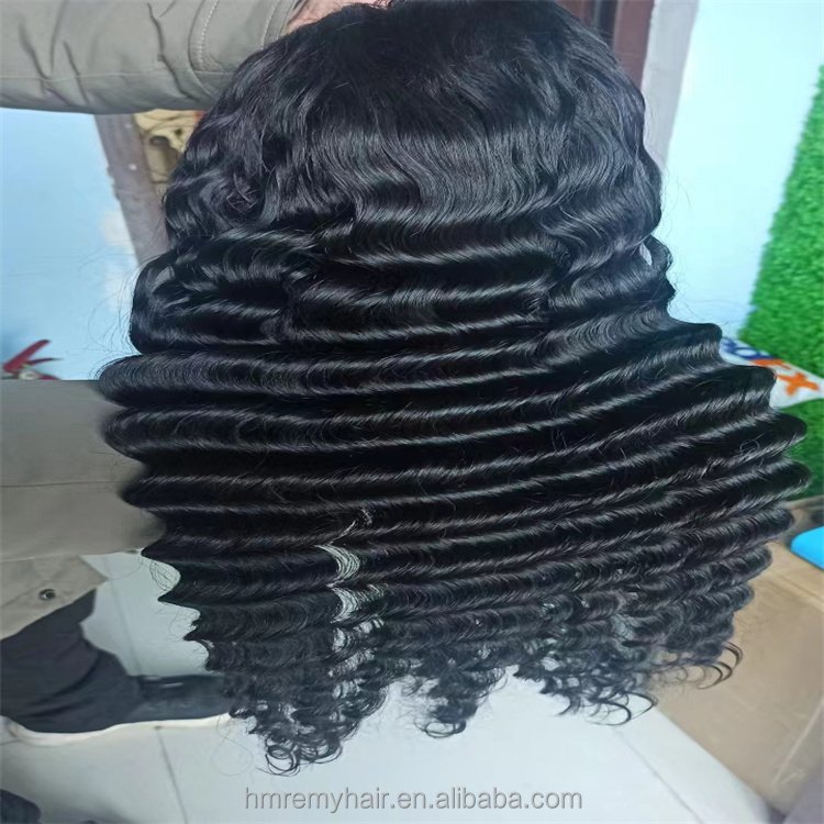 Hair Vendors Raw Indian Remy Hair Wholesale Verified Deep Wave Frontal Gluessless Human Lace Front Wig Orange Peruqu Cheveux