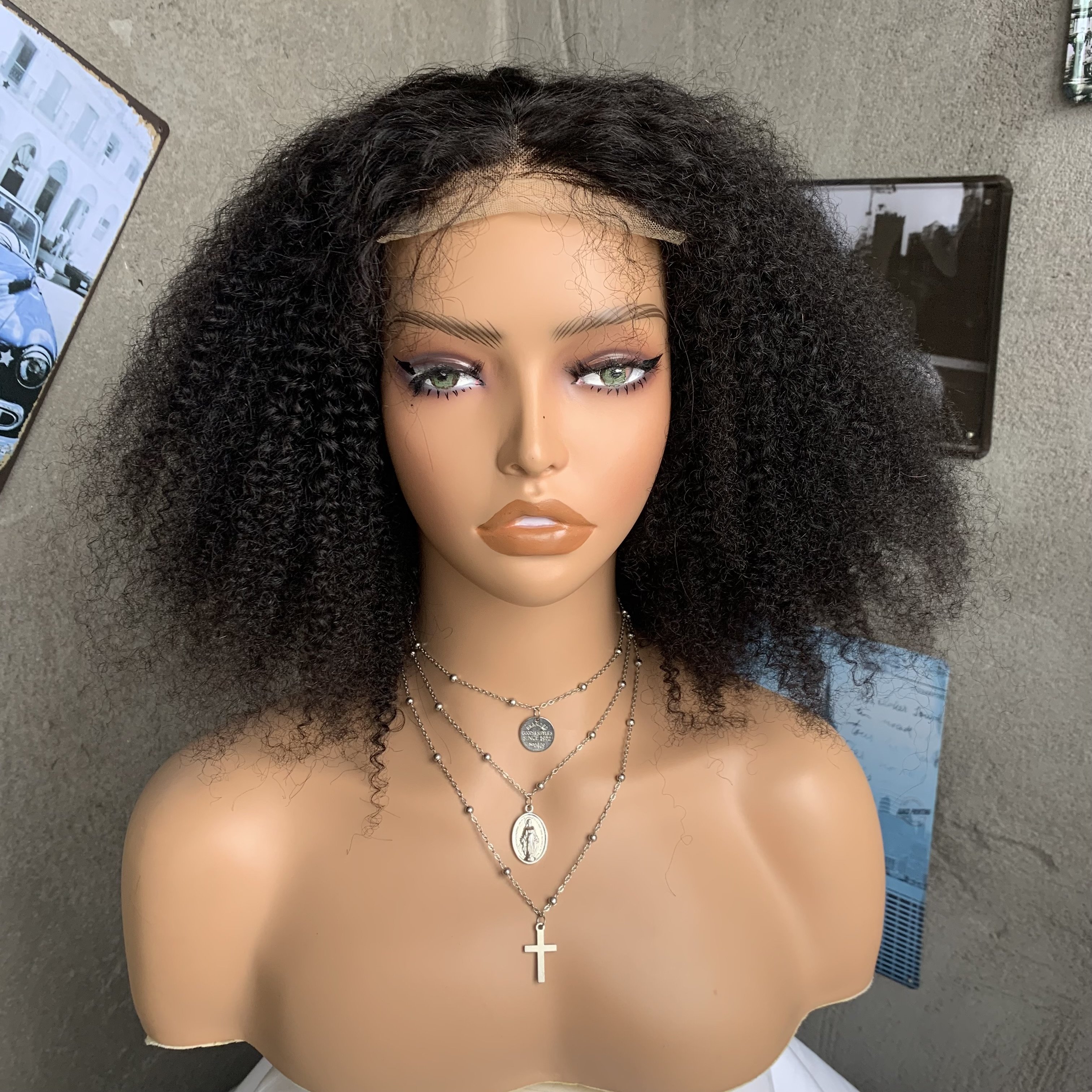 Human Hair Wigs For Black Women Afro Kinky Curly Bob Wig Wholesale Virgin Brazilian Lace Front Human Hair Wig Vendors