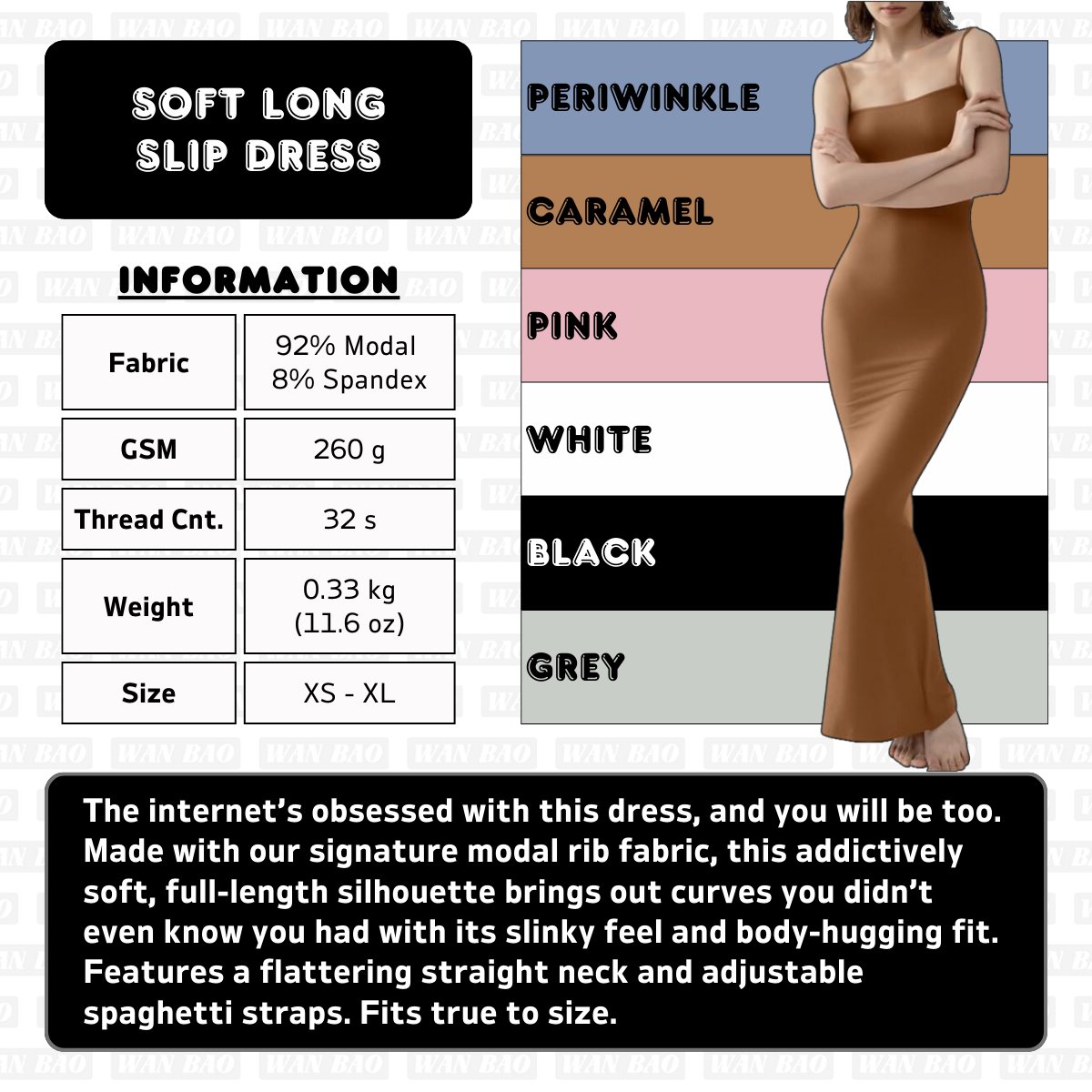 Luxury Women's Maxi High Quality Linen Spaghetti Strap Tank Top Breathable Floor-Length Slip Skimmed Plus Size Options Summer