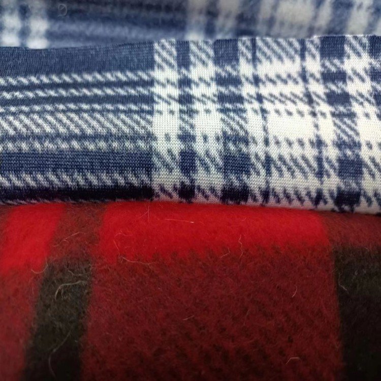 Good Quality custom thick warm double-sided rib printed flannel coral fleece fabric for shoe and cloth