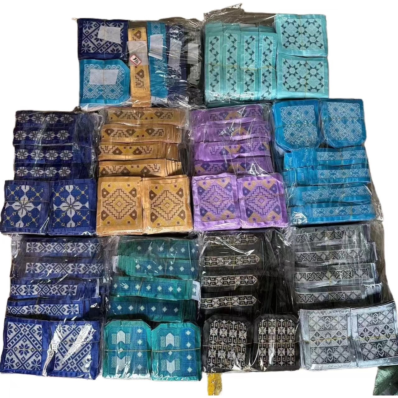 Applique Embroidery Ethnic lace Cross Stitch Pocket lace Embroidery lace Collar Cross Stitch Kit Front