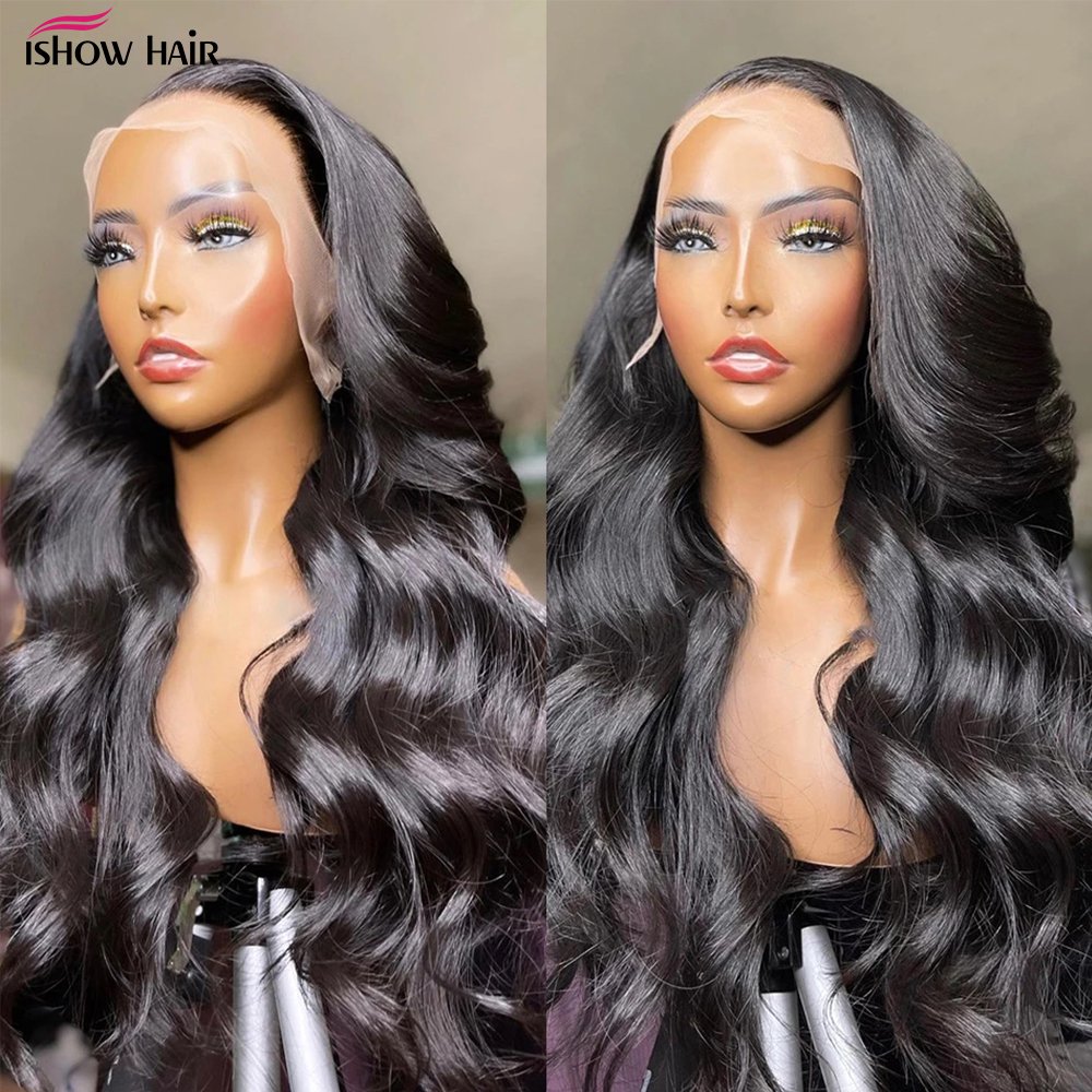 Wholesale Body Wave Human Hair Wig Long Raw Brazilian Hair Full Transparent Lace Frontal Wig For Black Women