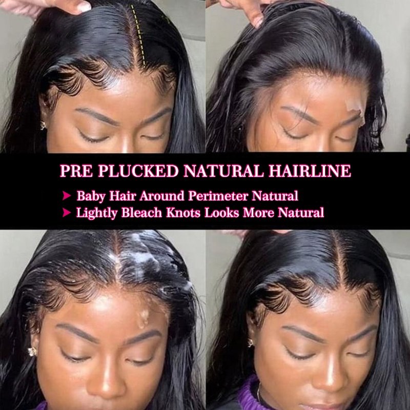 Wholesale Body Wave Human Hair Wig Long Raw Brazilian Hair Full Transparent Lace Frontal Wig For Black Women