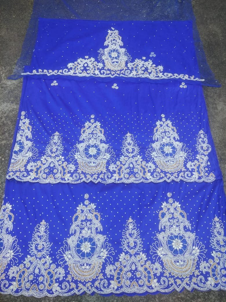 Wholesale Multi-Color Somali George Lace Wrapper for Bridal Party Wear Dresses Most Searched New Export Product