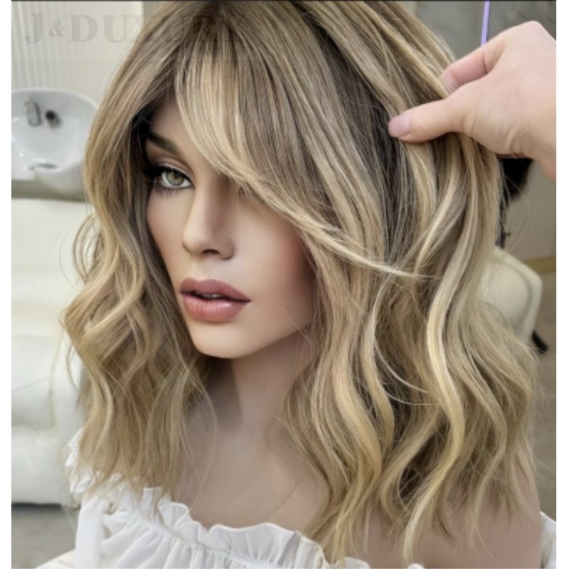 20inch Premium Ashy Blonde top quality 100% russian Human Hair Luxe Lace Top jewish Wig With Realistic Scalp HD Lace Front Wig