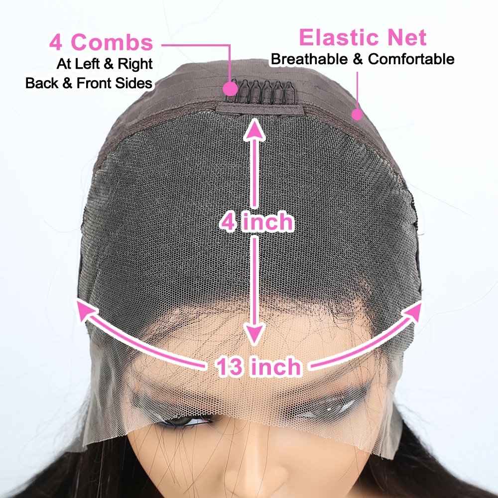 Glueless Mongolian Kinky Curly 13X4 Lace Front Wigs For Women Preplucked With Baby Hair Curly Human Hair Wigs Deep Curls Wig