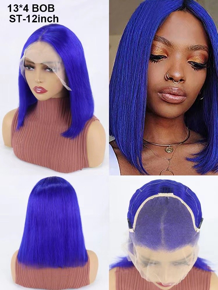 13x4 Bob Wig Human Hair Lace Front Full Lace Colored Human Hair Wigs Lace Front Human Hair Wig