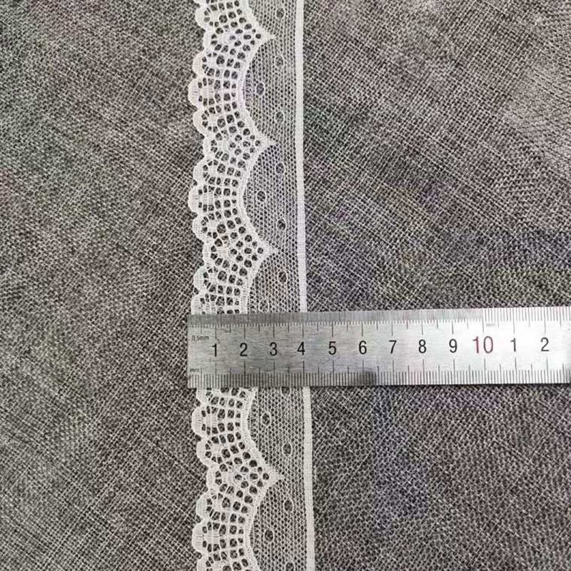 2024 High Quality Fine milk silk embroidery lace 4CM hollow hand DIY clothing accessories children's small fresh lace