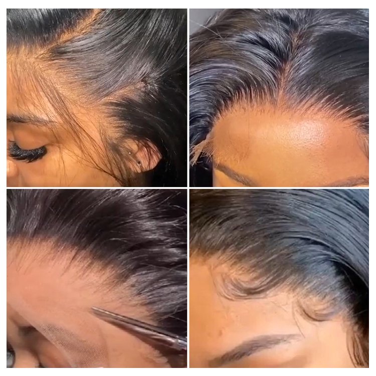Unprocessed 30 Inch Loose Wave Lace Frontal Wigs Preplucked Remy Hair Lace Closure Human Wig