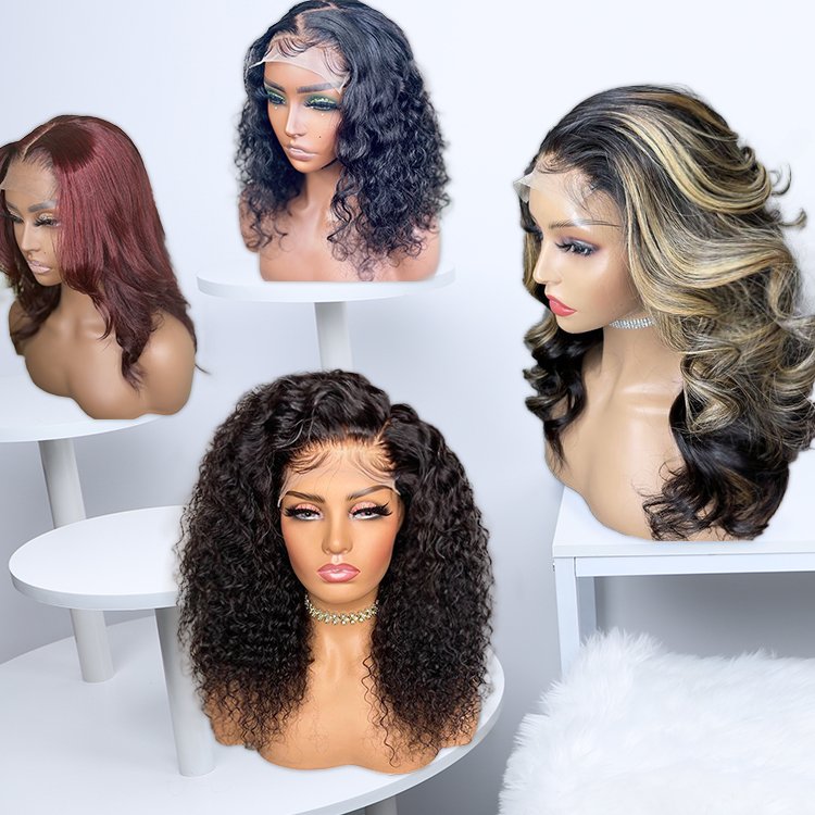 Unprocessed 30 Inch Loose Wave Lace Frontal Wigs Preplucked Remy Hair Lace Closure Human Wig