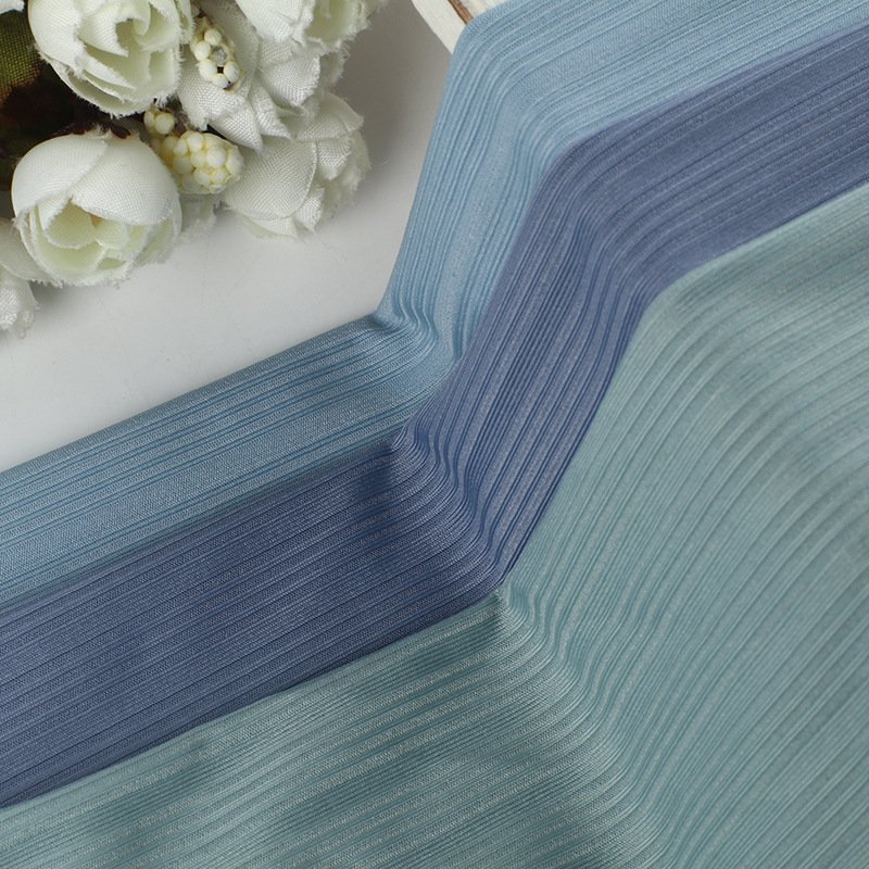 OEM 160cm 170 Gsm 88%Nylon 12%Spandex pit ice silk nude four-sided elastic knitted ribbed fabric