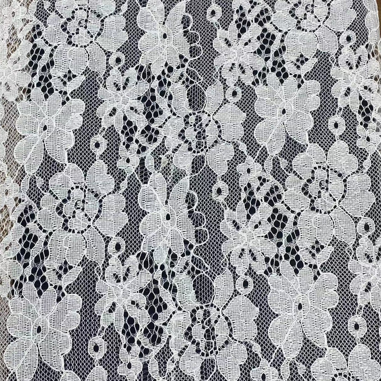100% polyester lace fabric,Flower lace embroidery fabric,wedding dress lace fabric for women,Soft ,Multi-color custom,wholesale