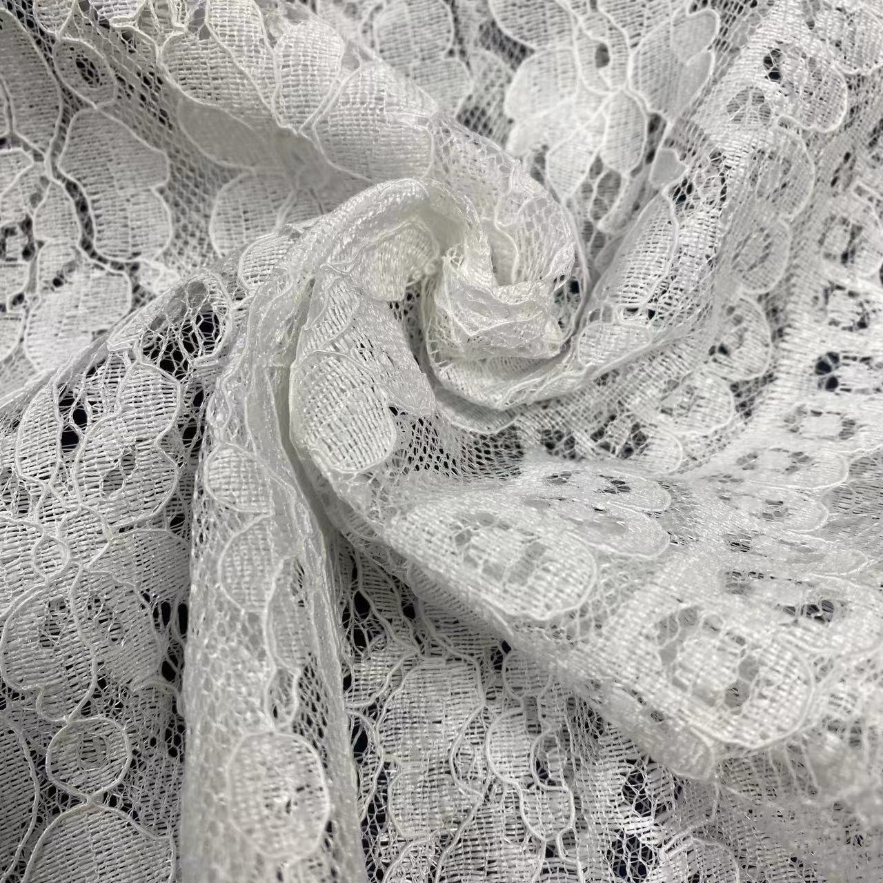 100% polyester lace fabric,Flower lace embroidery fabric,wedding dress lace fabric for women,Soft ,Multi-color custom,wholesale