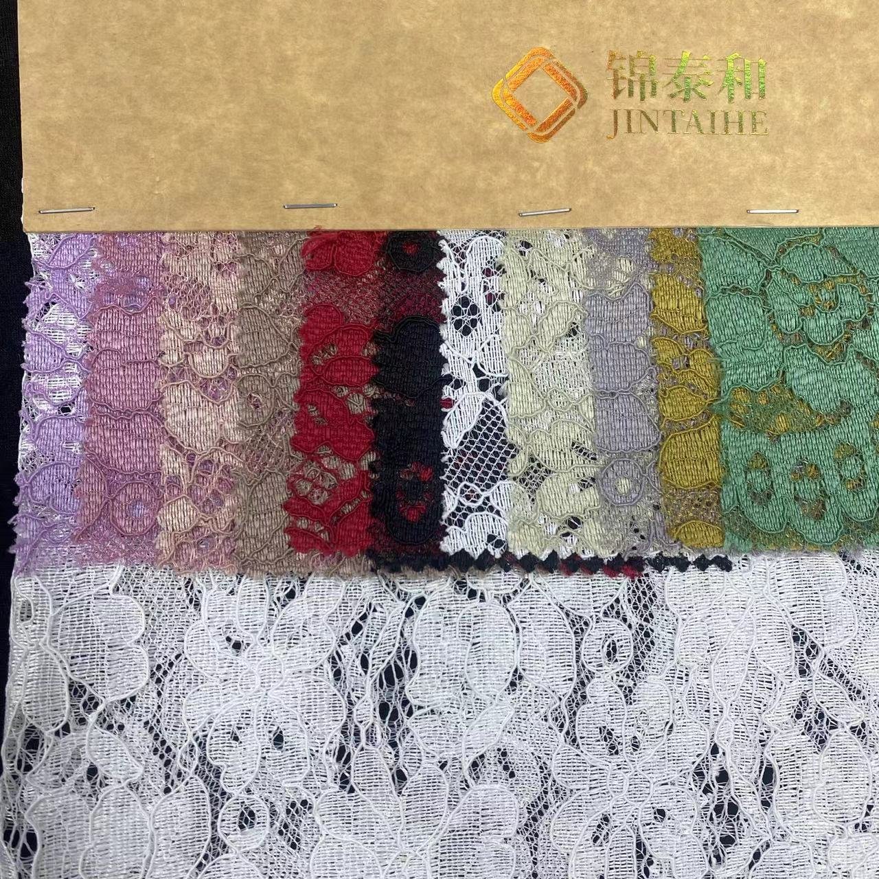 100% polyester lace fabric,Flower lace embroidery fabric,wedding dress lace fabric for women,Soft ,Multi-color custom,wholesale
