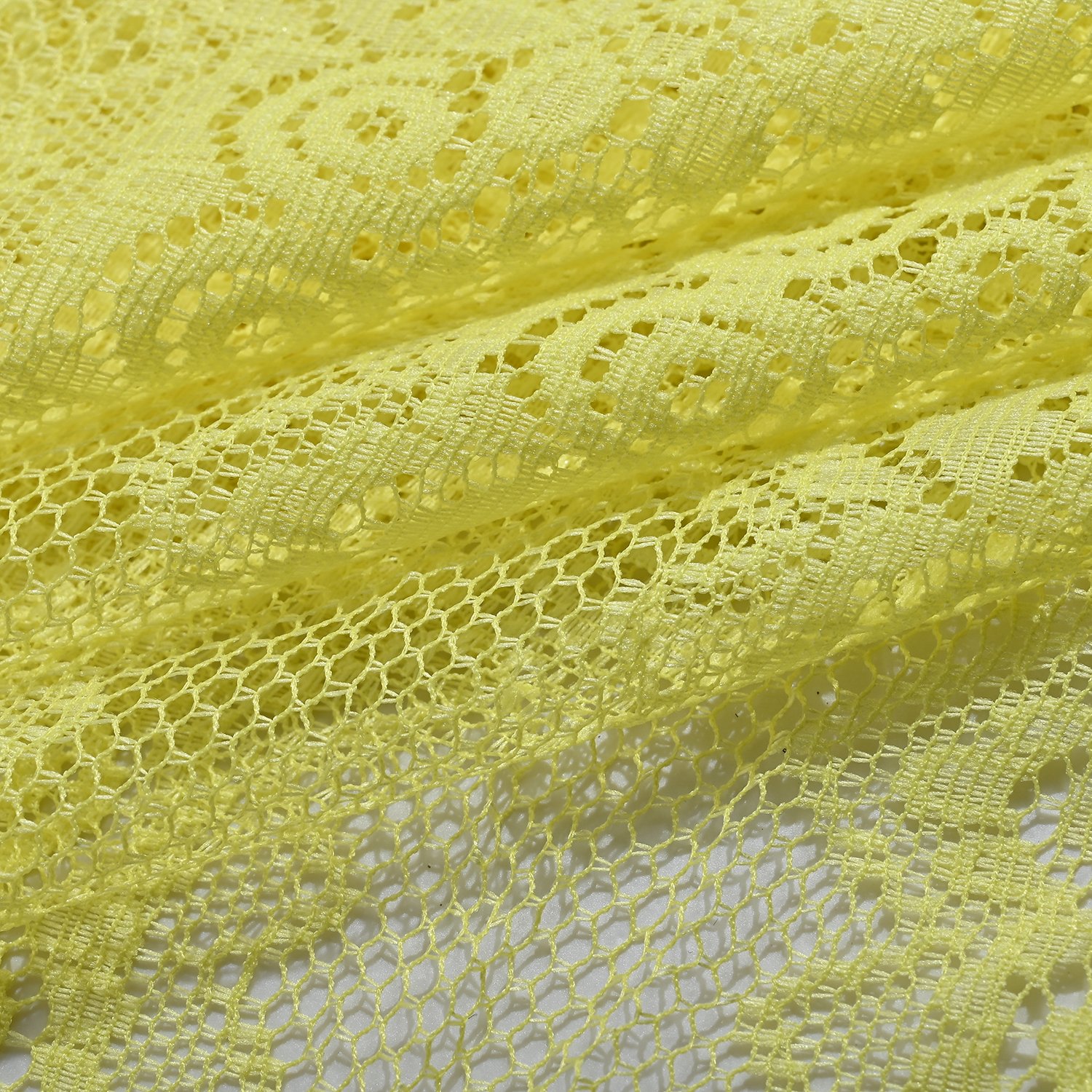Stock Lace Multil-color 100% Polyester Jacquard Lace Fabric For Dress