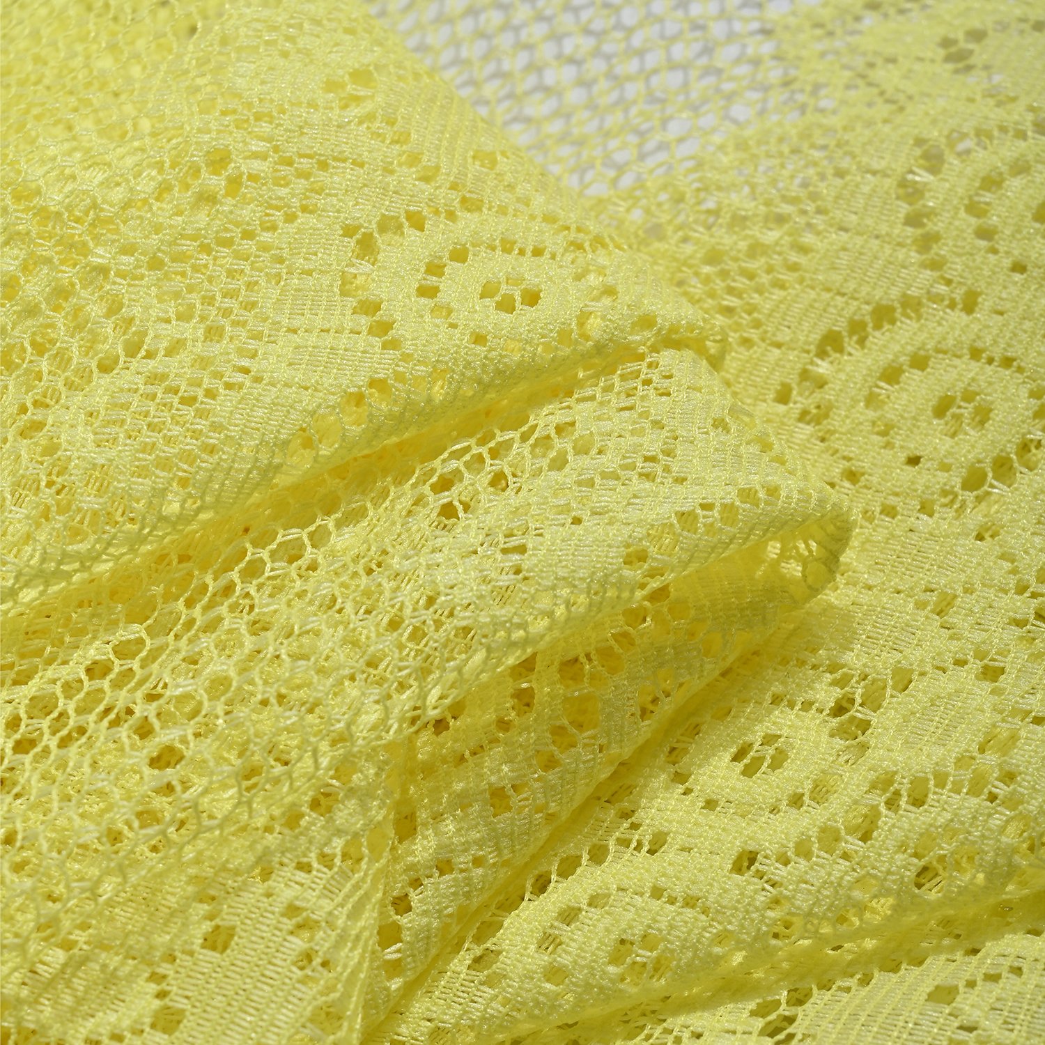 Stock Lace Multil-color 100% Polyester Jacquard Lace Fabric For Dress