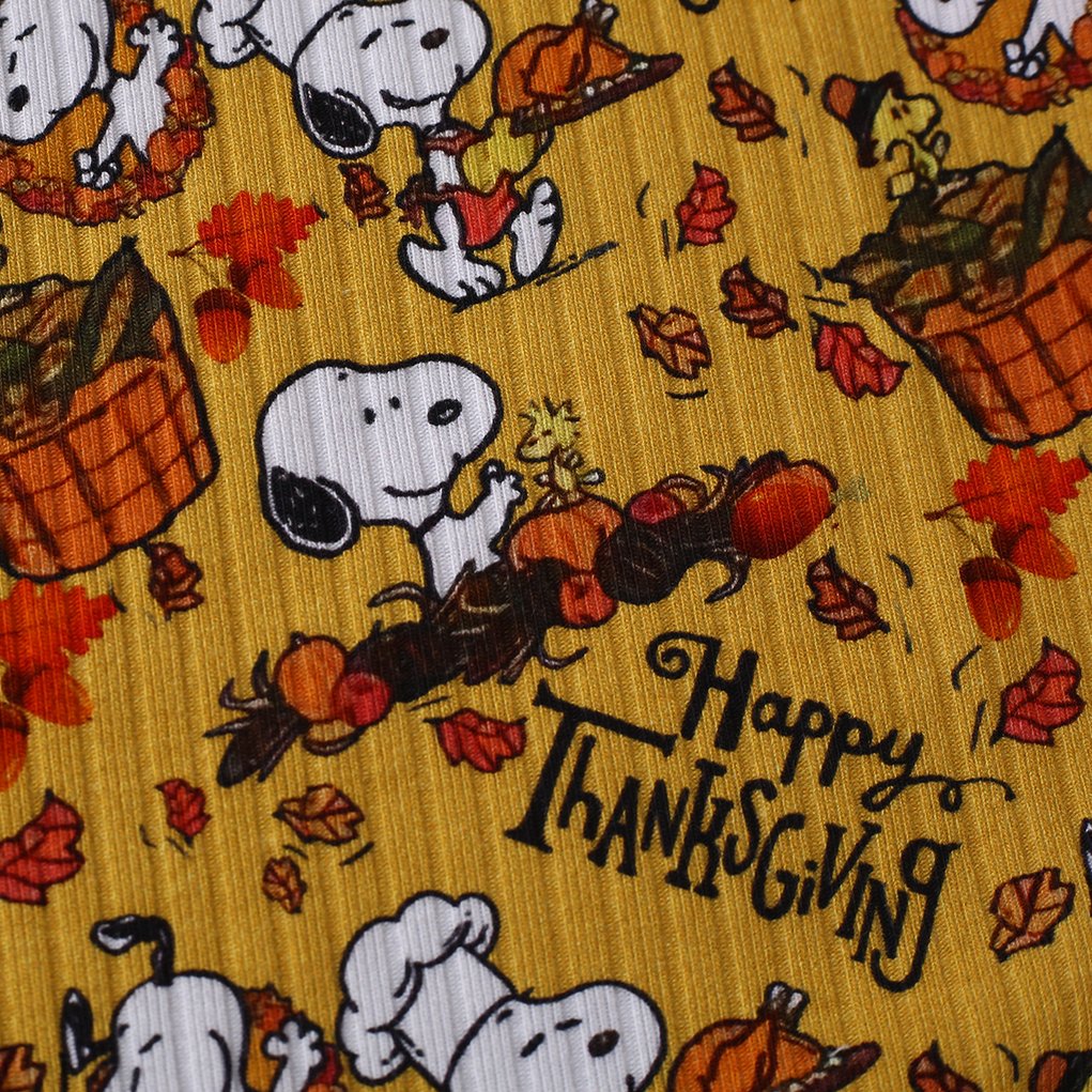 Wholesale custom cartoon pattern animal digital print 95% cotton 5% spandex cotton rib knit fabric