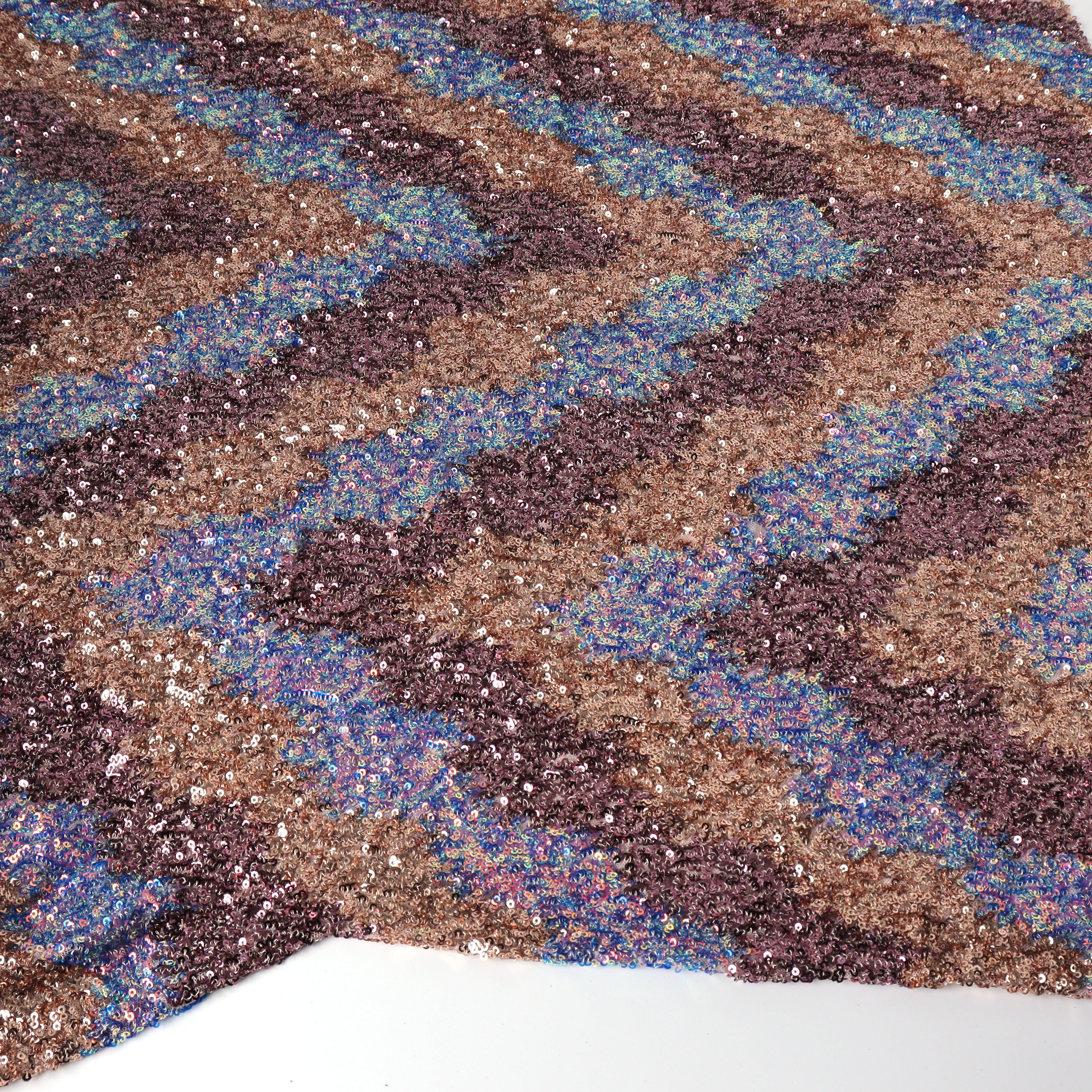 2023 Factory direct sales designer pattern pattern color sequin embroidery German mesh lace fabric