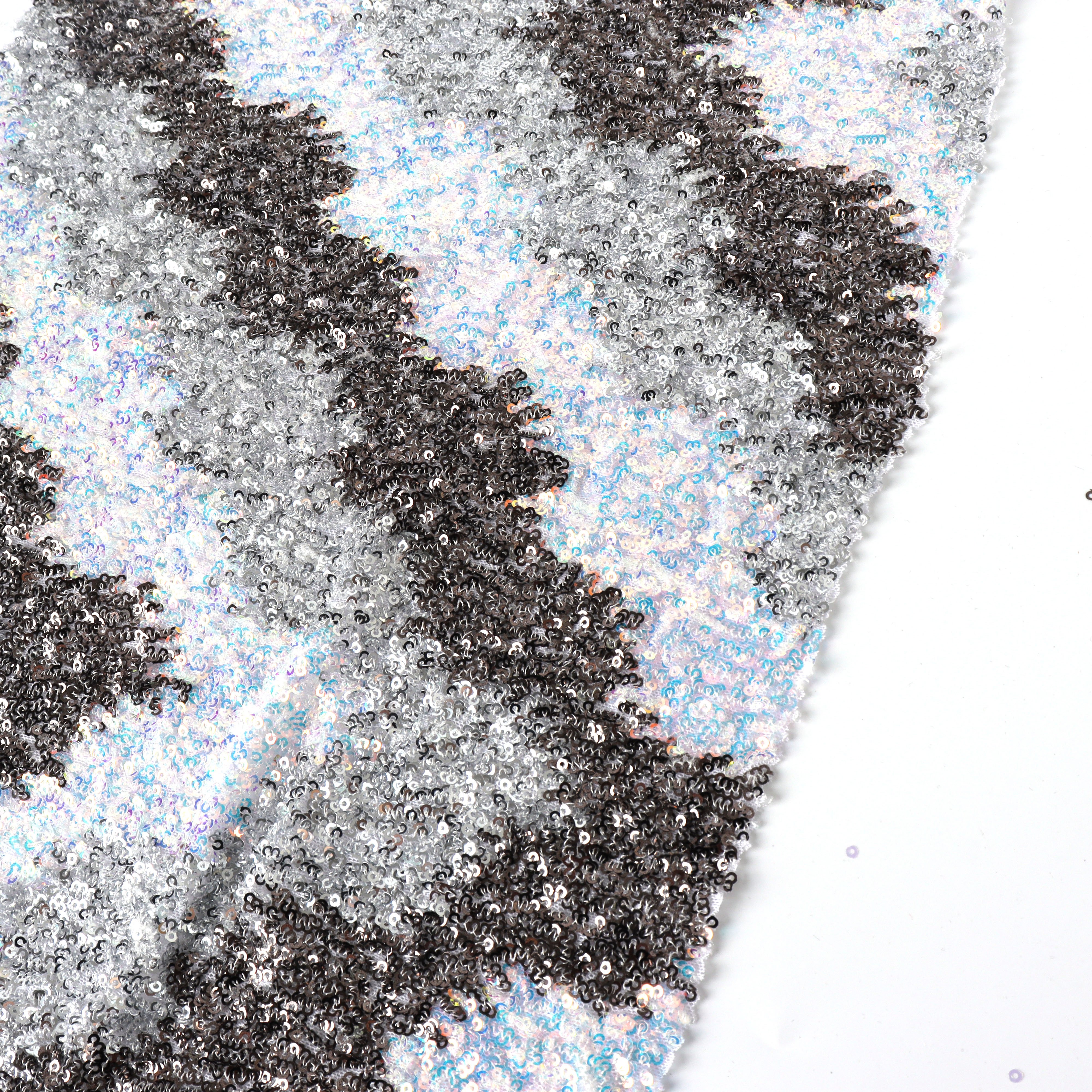 2023 Factory direct sales designer pattern pattern color sequin embroidery German mesh lace fabric