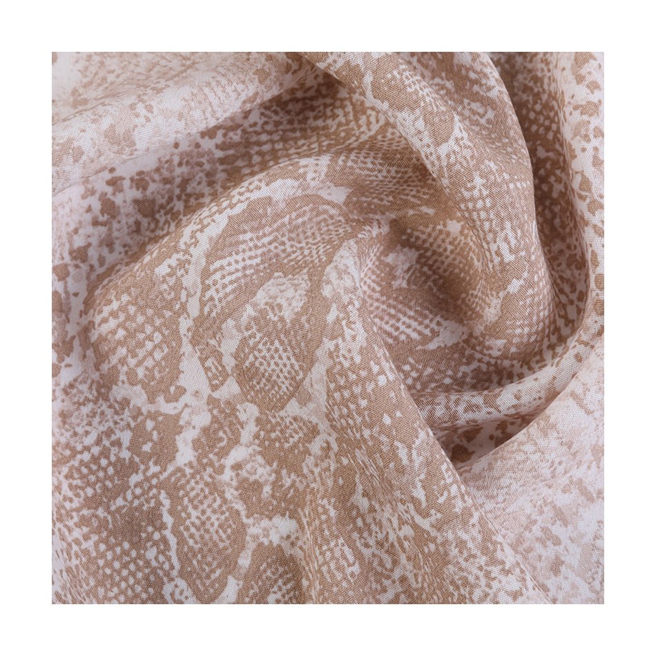 High-quality Dress Suspender Printed fabric 120g Rayon Viscose Interwoven Rich Crepe Active Printed Wrinkle fabric