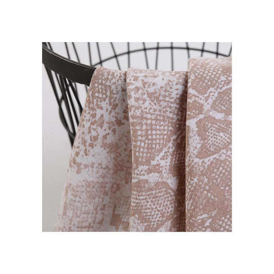 High-quality Dress Suspender Printed fabric 120g Rayon Viscose Interwoven Rich Crepe Active Printed Wrinkle fabric