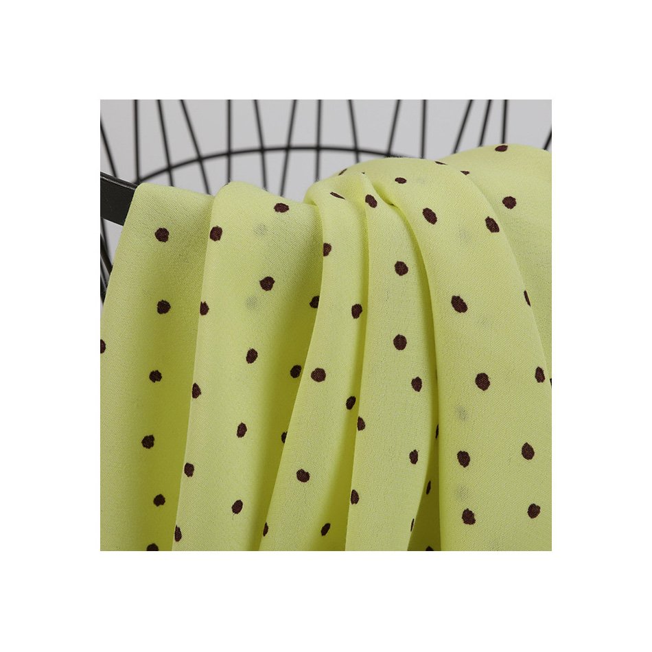 High-quality Dress Suspender Printed fabric 120g Rayon Viscose Interwoven Rich Crepe Active Printed Wrinkle fabric