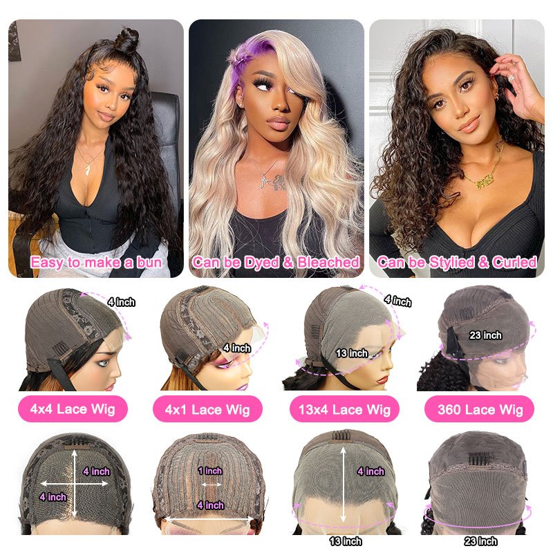 Soft 12A Grade Wholesale Price Virgin Human Hair Lace Front Wig Pre Plucked with Baby Hair Bleaching Knots for Black Women