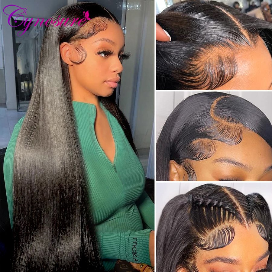 Hot Selling Full 360 Lace Front Wigs, Brazilian Human Hair Wigs Pre Plucked With Baby Hair, Transparent HD Lace Front Wigs