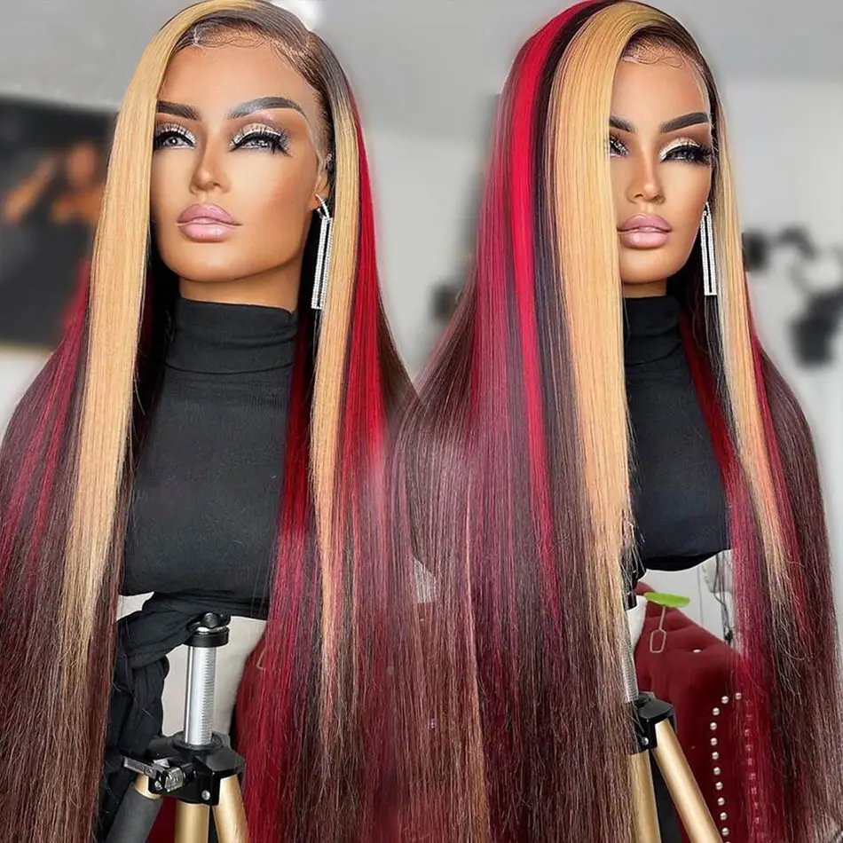 Hot Selling Full 360 Lace Front Wigs, Brazilian Human Hair Wigs Pre Plucked With Baby Hair, Transparent HD Lace Front Wigs