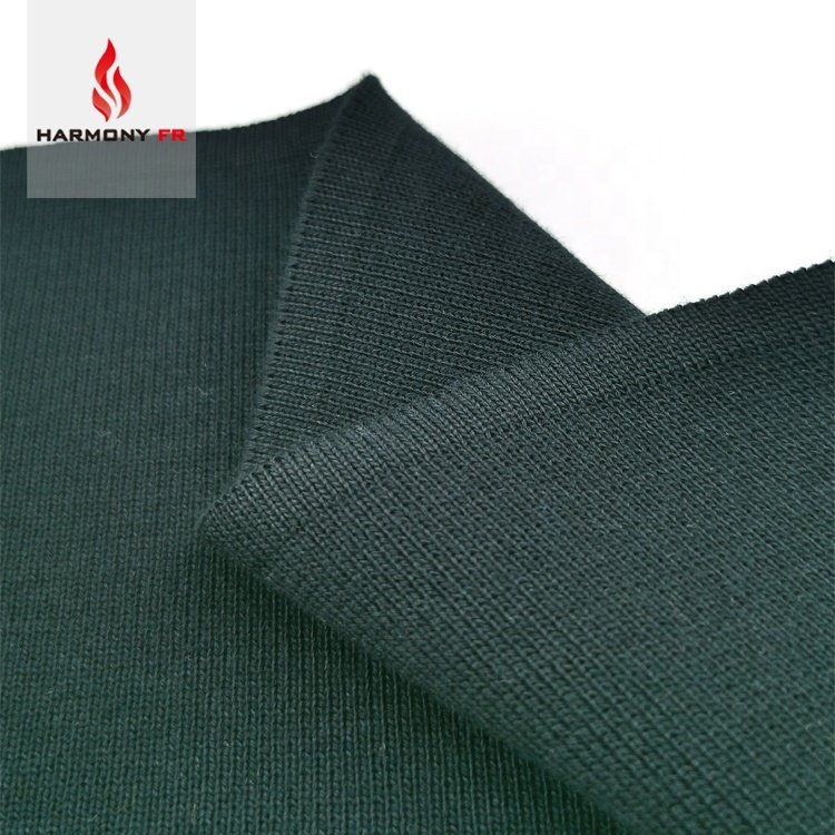Custom 100% Cotton Knitted Flame Retardant Flat Rib Collar