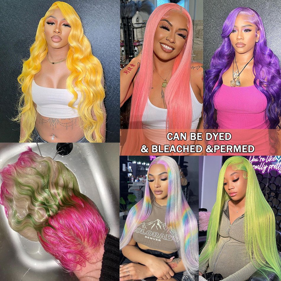 Remy Hair Transparent Swiss Lace Front Wigs Brazilian Human Hair Wigs 360 Full Lace Blonde 32 Inch Bone Straight Wig