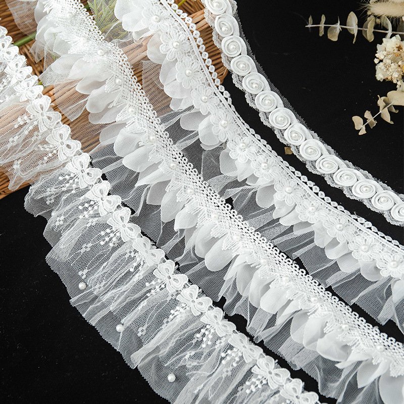 Guipure Lace Fabric for Wedding Lace LTZ004 High Quality Embroidered 2023 Hot Sales Europe and America Lace Embroidery Textile