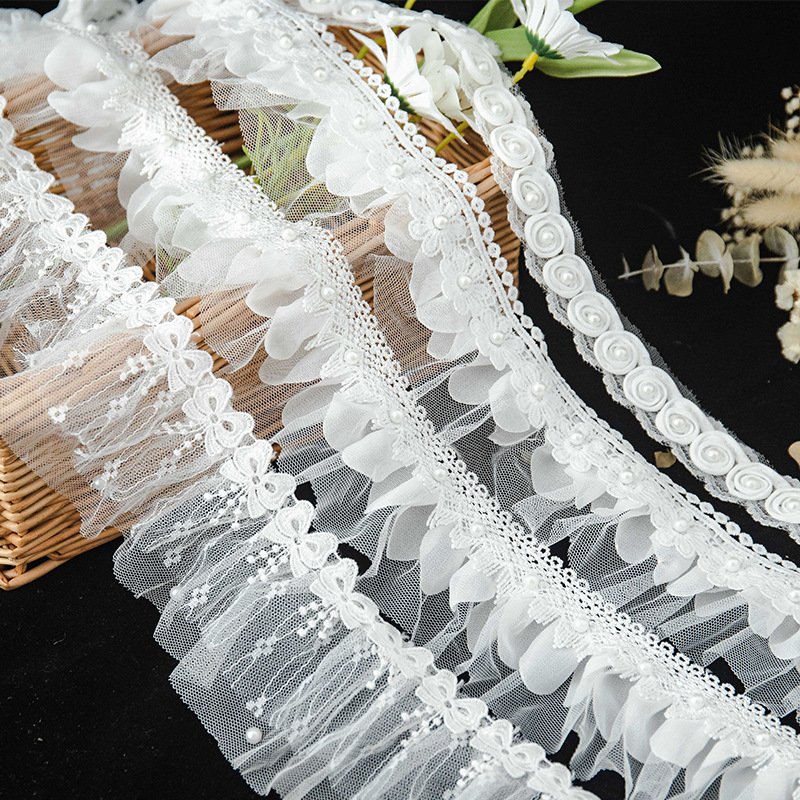 Guipure Lace Fabric for Wedding Lace LTZ004 High Quality Embroidered 2023 Hot Sales Europe and America Lace Embroidery Textile