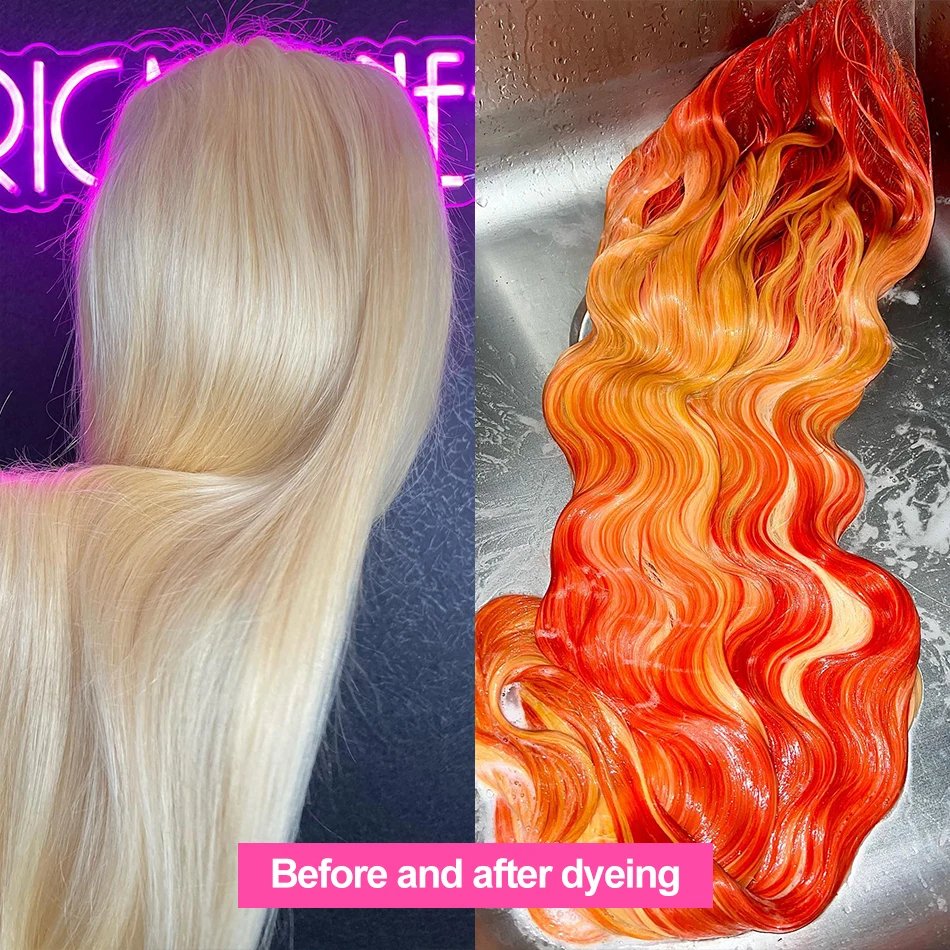 613 Blonde 13x6 Hd Human Hair Lace Front Wig For Black Women Raw Virgin Peruvian Hair 13x4 Full Frontal Transparent Lace Wigs