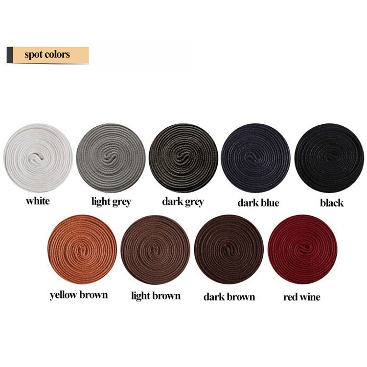 Men and women flat cotton casual waxing waterproof leather shoes laces