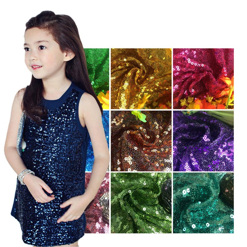 RTS Bridal Embroidery 3mm Sequins Luxury White Sequin Fabric For Dress/Background