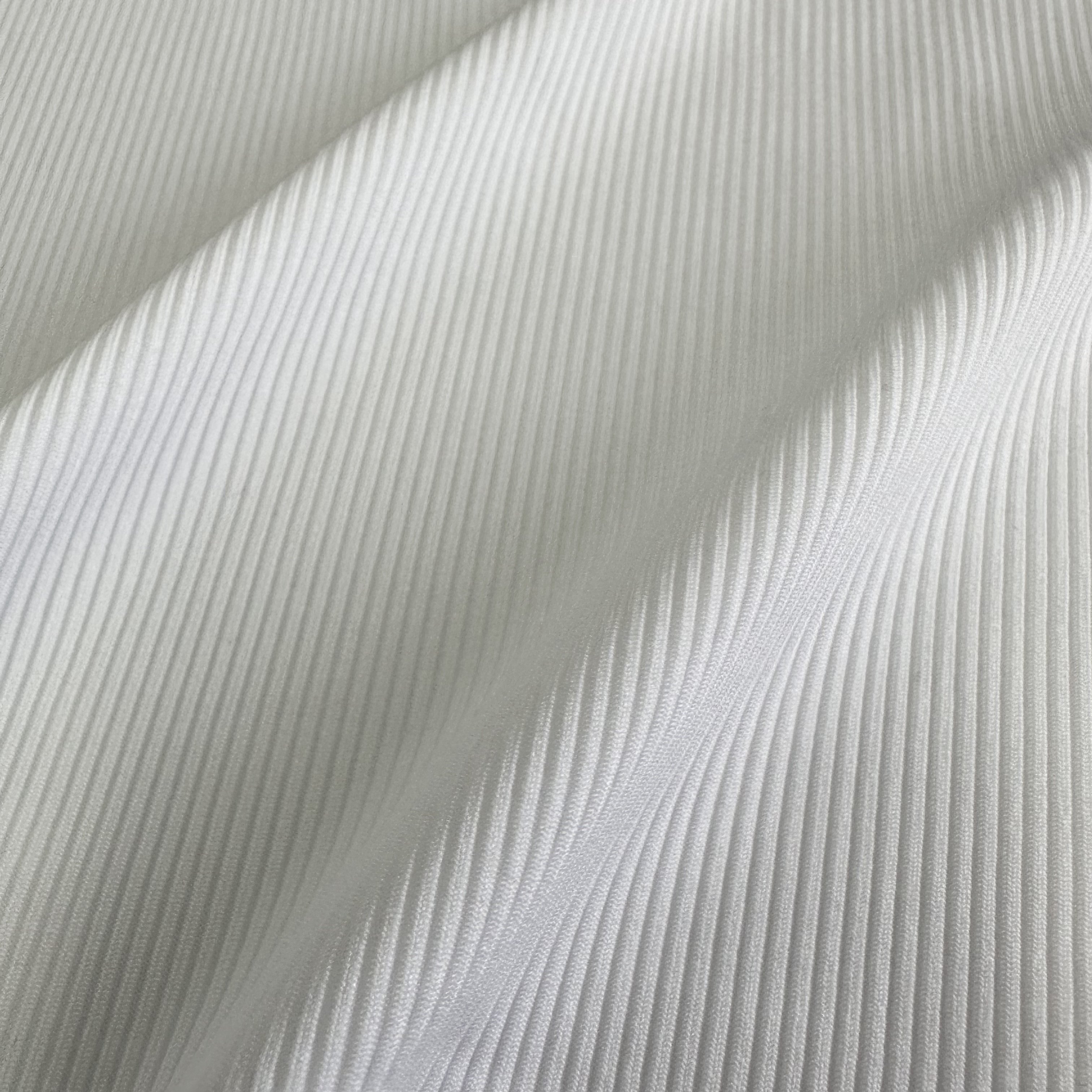 Wholesale 92% Nylon 8% Spandex Striped Knitted vest ribbed fabric 2*2 Rib Fabric For Sportswear and yoga leggings