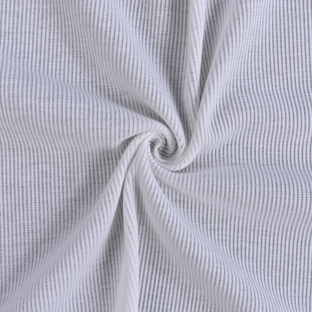 2*2 Rib Fabric 97% Polyester 3% Spandex Knitted Rib Fabric