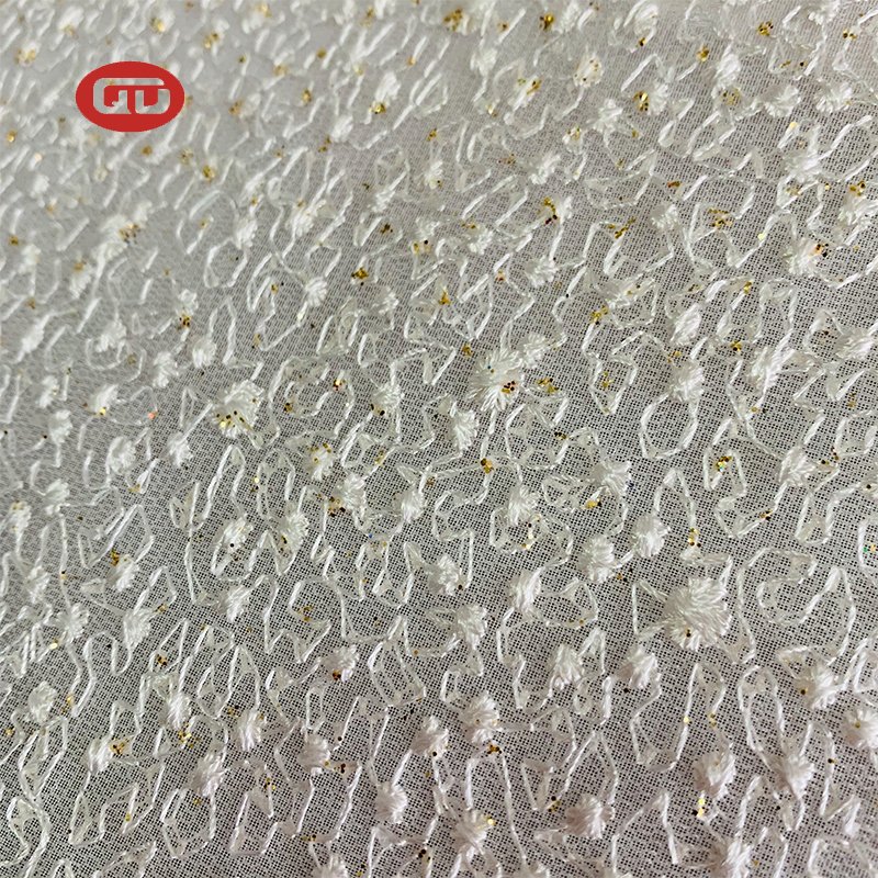 New style beautiful garment soft glitter mesh lace embroidery fabric for women garment