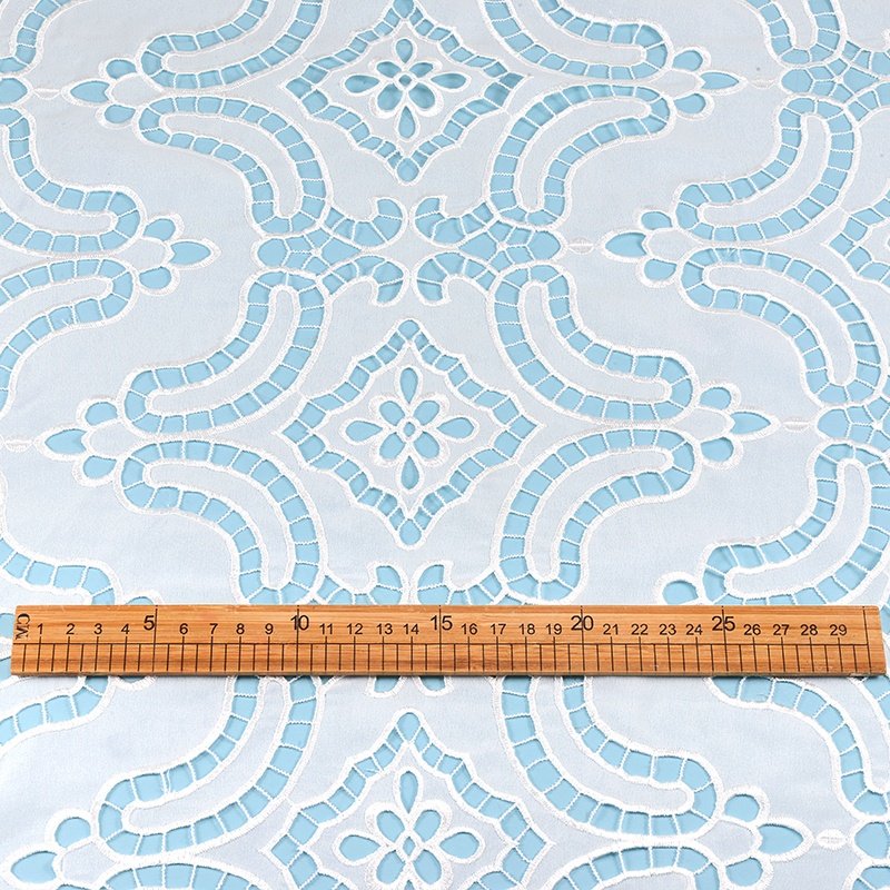 High Quality Polyester Embroidery Lace Fabric Woven Fabric For Women Dress price china wholesale indian embroidered fabric