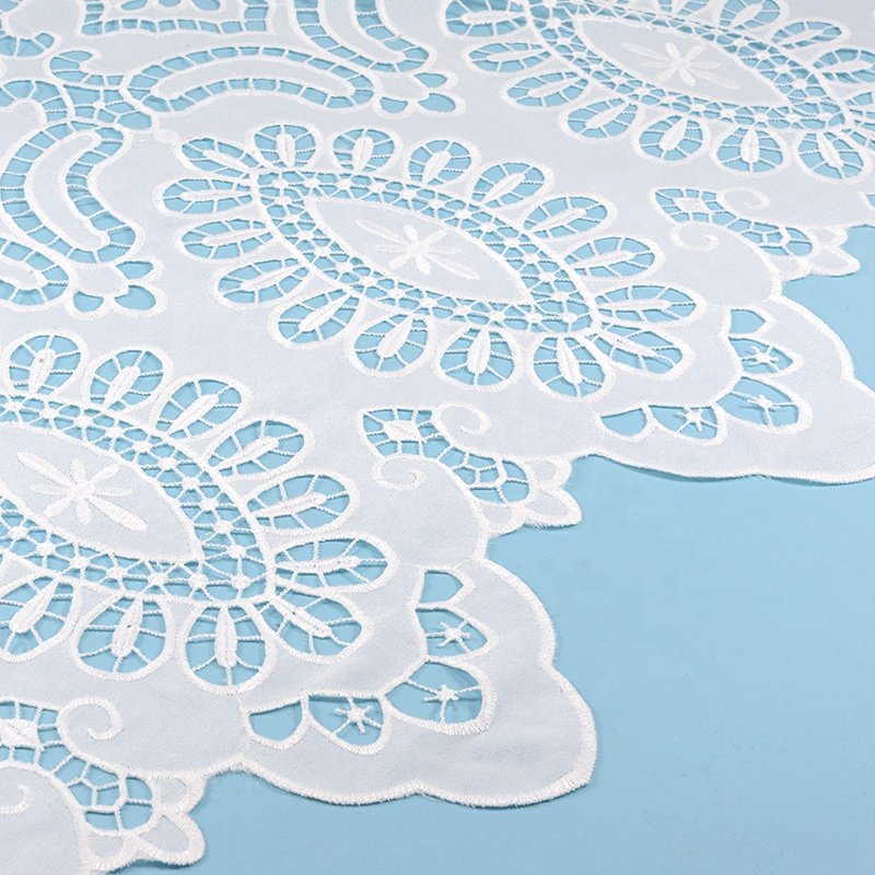 High Quality Polyester Embroidery Lace Fabric Woven Fabric For Women Dress price china wholesale indian embroidered fabric