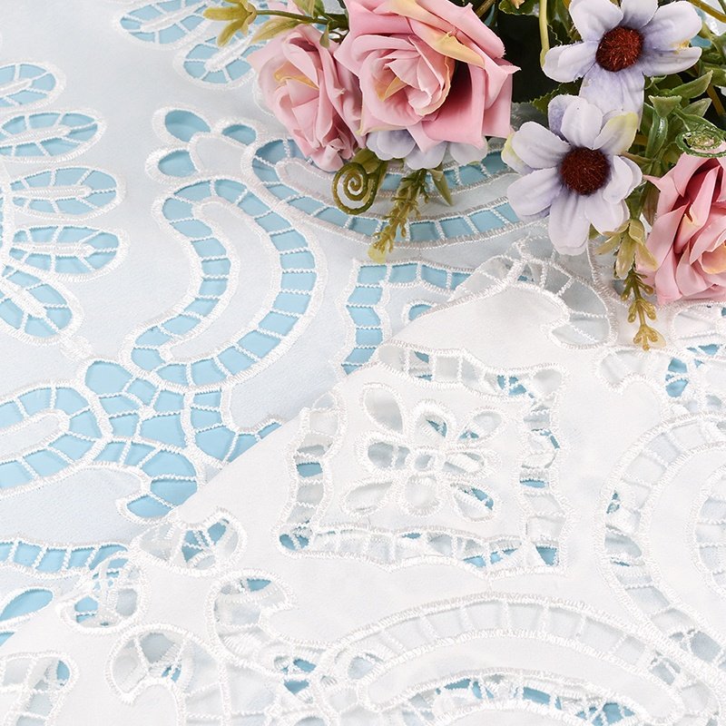 High Quality Polyester Embroidery Lace Fabric Woven Fabric For Women Dress price china wholesale indian embroidered fabric