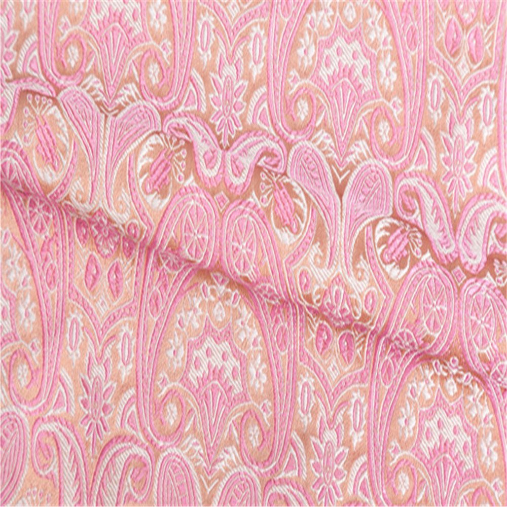 Wholesale Custom Breathable Charming Paisley Brocade fabric Jacquard Embroidery Fabric for Men Down Jacket Blazer Home Textile