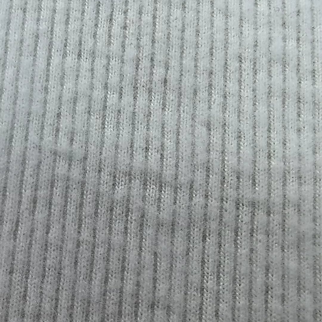 Textile Cotton Polyester Spandex Rib 2*2 Mixed Color Blended Fabric Wholesale Price Fabric