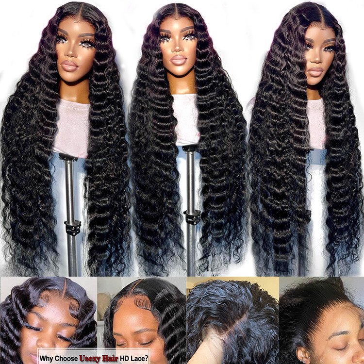 Usexy Full Hd Lace Wig,Cuticle Aligned Virgin Raw Indian Hair Wig,Unprocessed 100% Full Swiss HD Lace Frontal Human Hair Wig