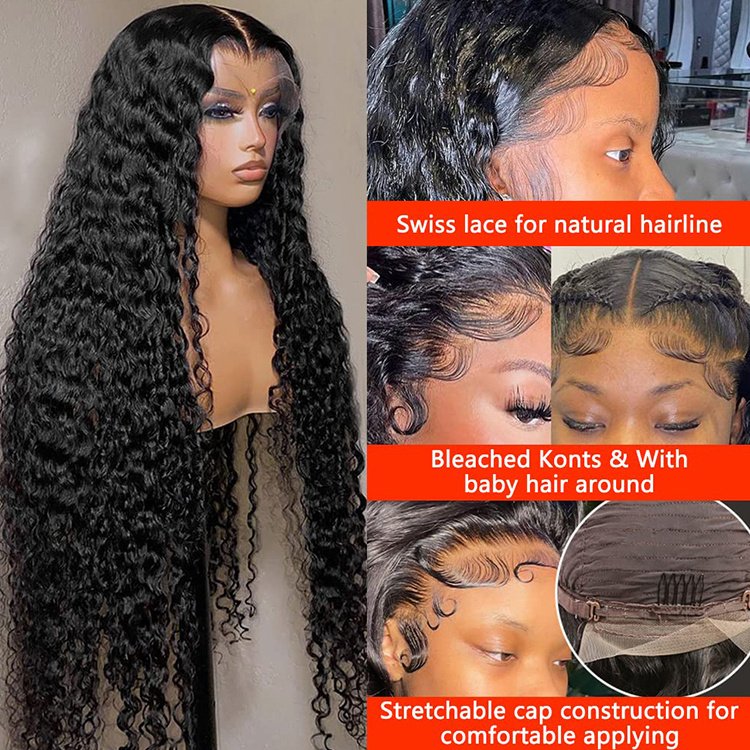 Usexy Full Hd Lace Wig,Cuticle Aligned Virgin Raw Indian Hair Wig,Unprocessed 100% Full Swiss HD Lace Frontal Human Hair Wig