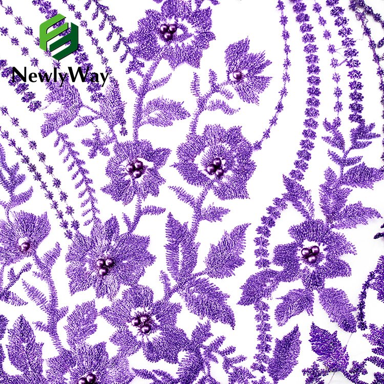 2022 NewlyWay Lace Factory Manufacturer African luxury Fabric Mesh Lace Embroidery Materials Fabric
