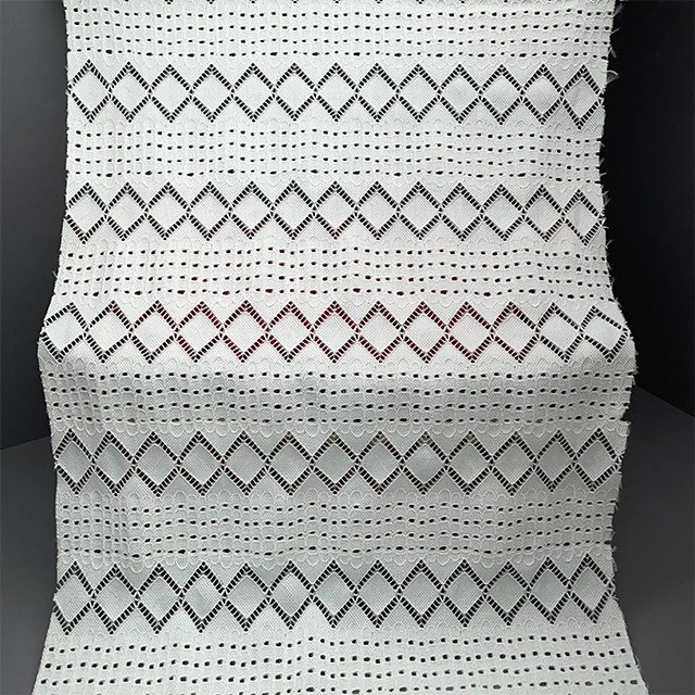 TUTON Custom TC Cotton 140 CM Beaded Lace Embroidery Fabric