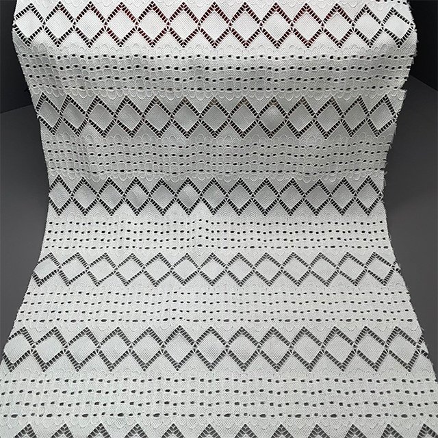 TUTON Custom TC Cotton 140 CM Beaded Lace Embroidery Fabric